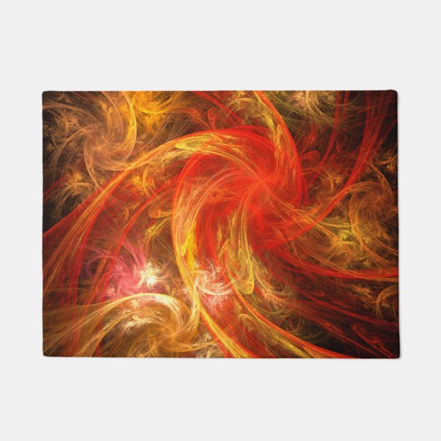 Firestorm Abstract Art Doormat (Front)