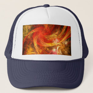 Firestorm Abstract Art Hat