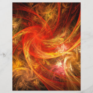 Firestorm Abstract Art Letterhead