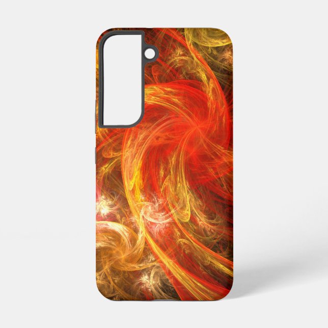 Firestorm Abstract Art Samsung Galaxy S22 Case (Back)