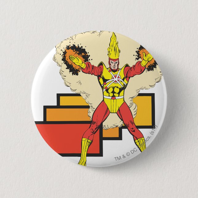 Firestorm In His Element 2 Inch Round Button (Front)