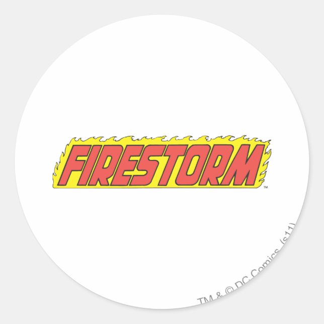 Firestorm Logo Classic Round Sticker (Front)
