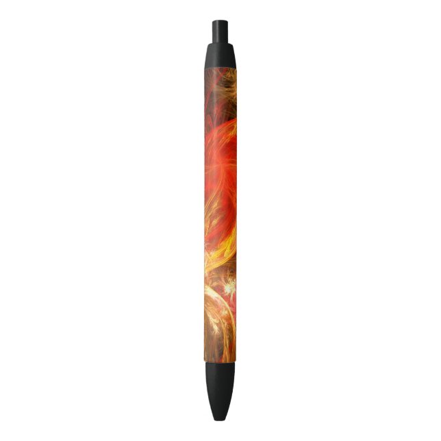 Firestorm Nova Abstract Art Black Ink Pen (Front Vertical)