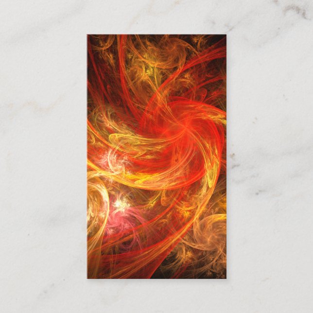 Firestorm Nova Abstract Art Business Card (Front)