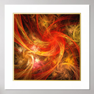 Firestorm Nova Abstract Art Foil Prints