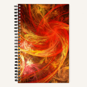 Firestorm Nova Abstract Art Notebook