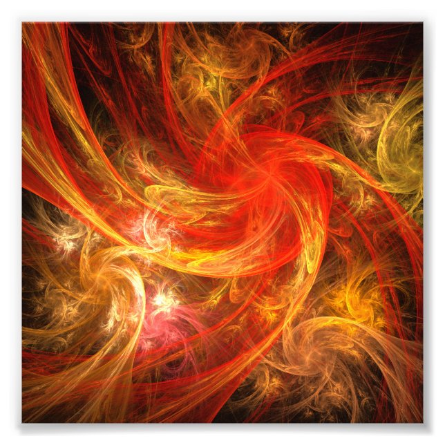 Firestorm Nova Abstract Art Photo Print (Front)