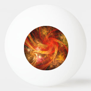 Firestorm Nova Abstract Art Ping Pong Ball