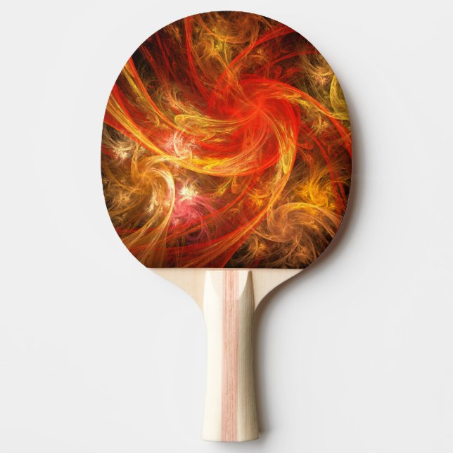 Firestorm Nova Abstract Art Ping Pong Paddle (Front)