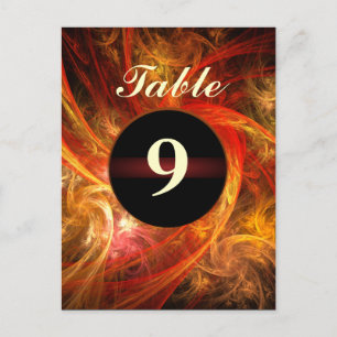 Firestorm Nova Table Number Postcard