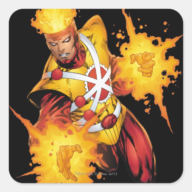 Firestorm Punch Square Sticker (Front)