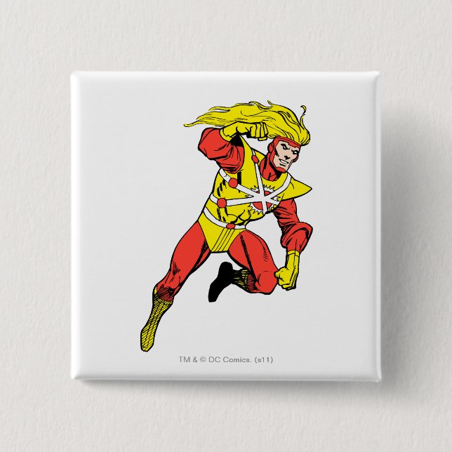 Firestorm Soaring 2 Inch Square Button (Front)