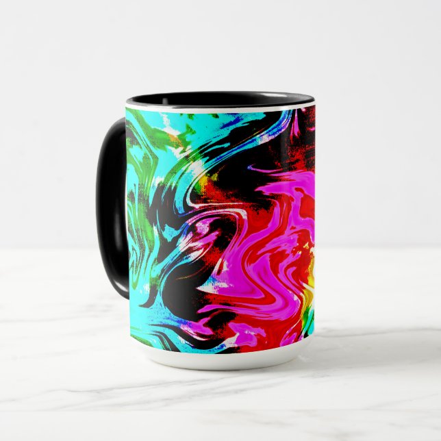 Firestorm Tie Dye, Coffee Mug (Front Left)