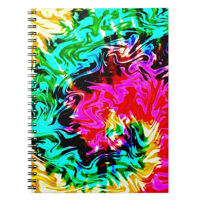 Firestorm Tie Dye, Notebook (Front)