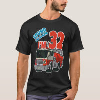 Firetruck 32nd Birthday Fireman Fire Truck Boys Th