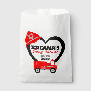 Firetruck Baby Shower Favour Treat Bags
