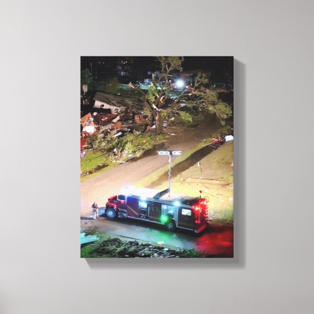 Firetruck  canvas print (Front)