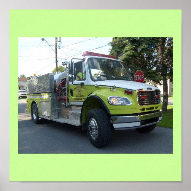 Firetruck Design Poster (Front)