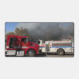 Firetruck desk mat