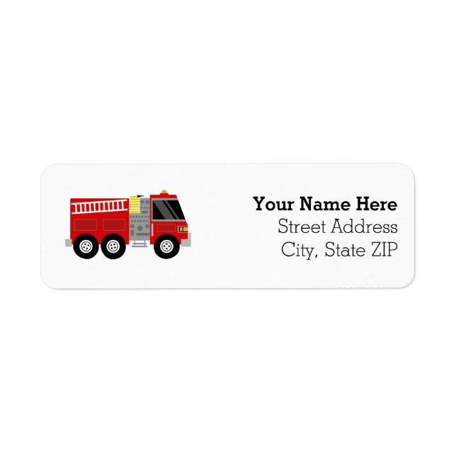 Firetruck Firefighter Birthday Party (Front)