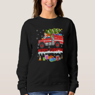 Firetruck Santa Sleigh Firefighter Fireman Funny C Sweatshirt