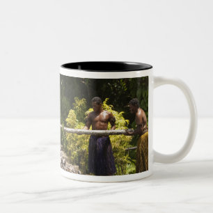 Firewalkers, Polynesian Cultural Centre, Viti Two-Tone Coffee Mug