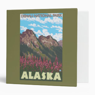 Fireweed & Mountains - Denali Nat'l Park, Binder