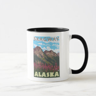 Fireweed & Mountains - Skagway, Alaska Mug