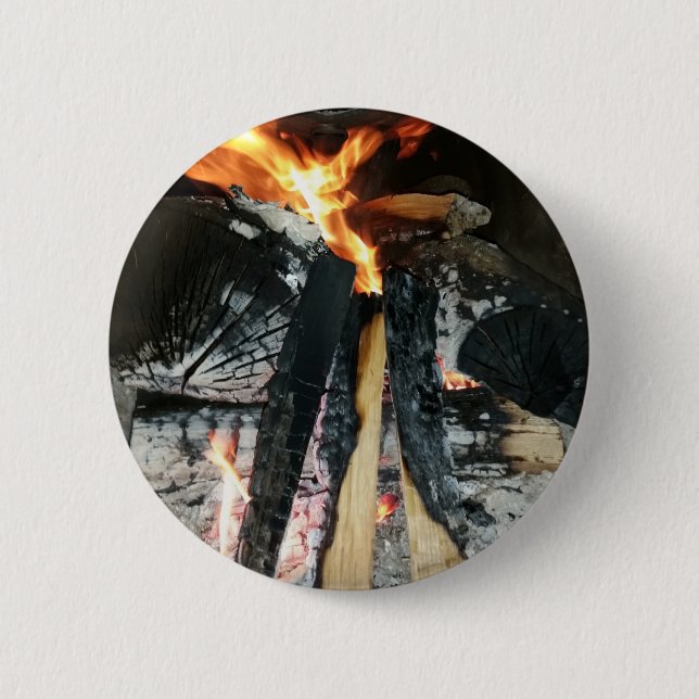 Firewood 2 Inch Round Button (Front)