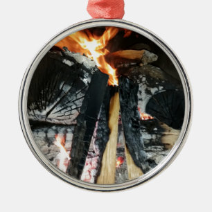 Firewood Metal Ornament