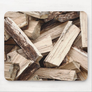 Firewood Mouse Pad