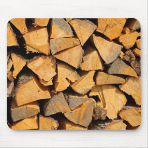 Firewood Mouse Pad