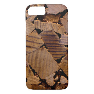 Firewood rustic cabin wood grain tree bark pattern iPhone 8/7 case