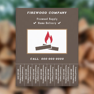 Firewood Supply Tear Off Strips Flyer