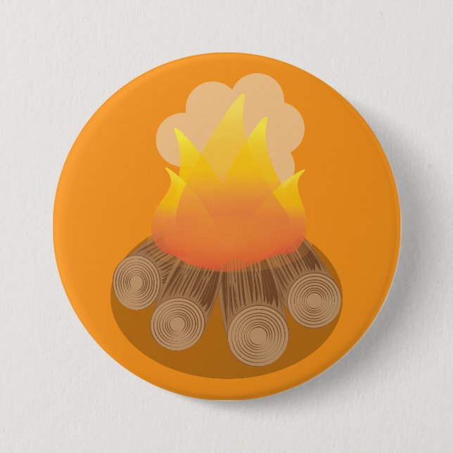Firewoods 3 Inch Round Button (Front)
