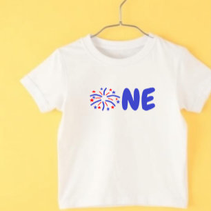 Firework 1st Birthday Baby T-Shirt