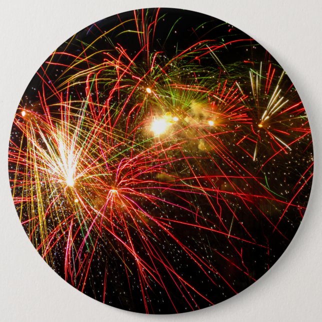 Firework 33 6 inch round button (Front)