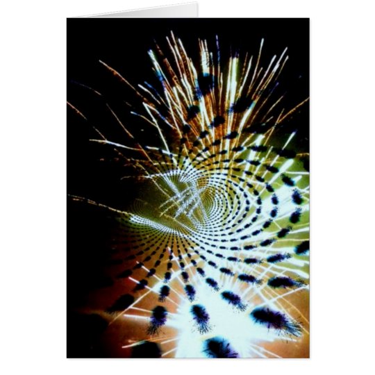 Firework Celebration Abstract Custom Greeting Card