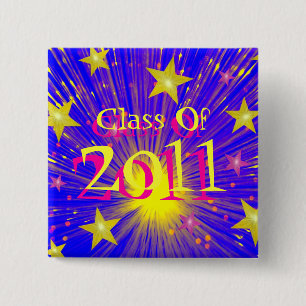 Firework 'Class of 2011' button square