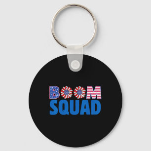Firework Director Funny 4th Of July Boom Squad. Keychain