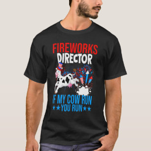 Firework Director Happy 4th Of July American Flag T-Shirt