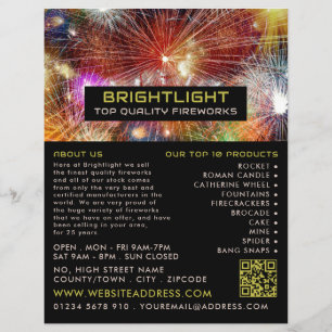 Firework Display, Fireworks Sales Flyer