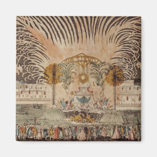 Firework Display in the Place Louis XV Magnet