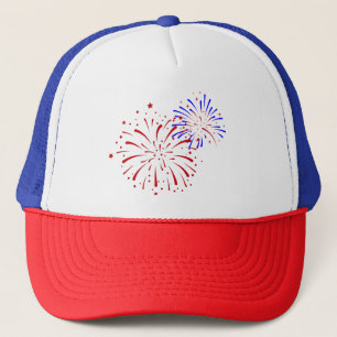 Firework Explosions Trucker Hat