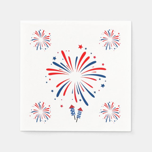 Firework Napkin (Front)
