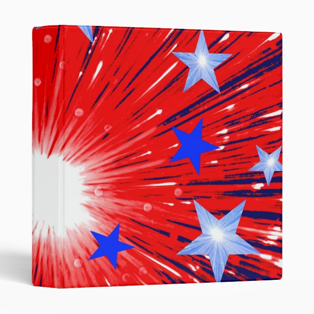 Firework Red White Blue binder (Front/Spine)