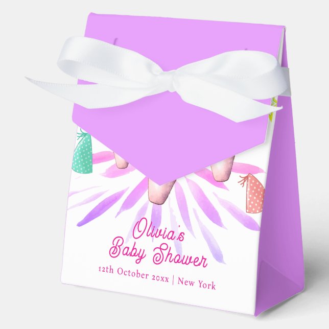 Firework Strike Up Bowling Sport Party Baby Shower Favor Box (Front)