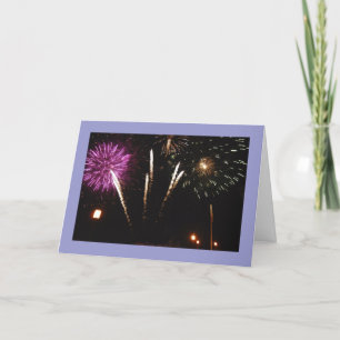 Firework Thank you Card