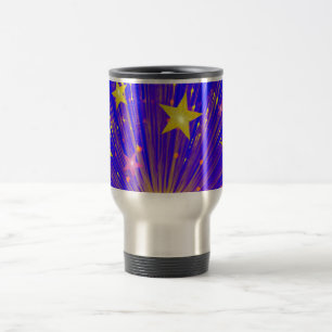 Firework travel/commuter mug