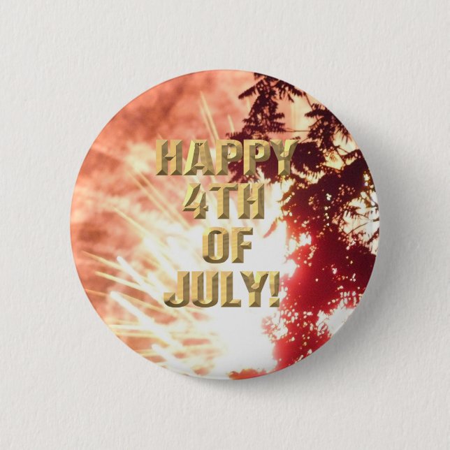 Fireworks 12 4th of July button (Front)